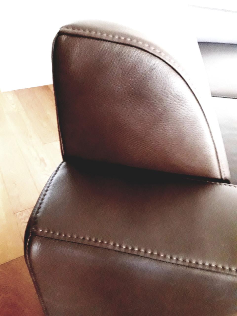 2,5 zits lederen bank