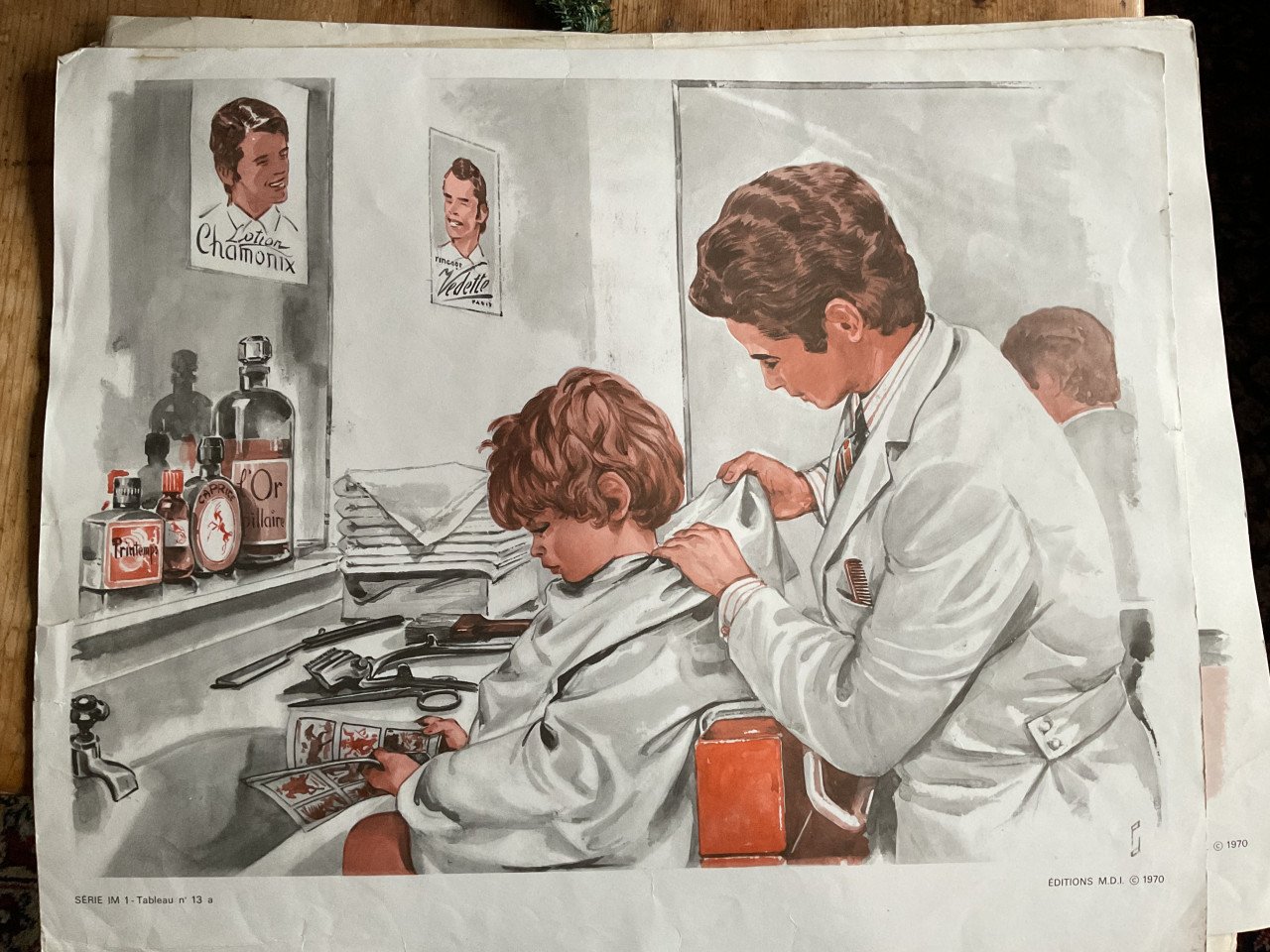 Vintage schoolplaten Frankrijk