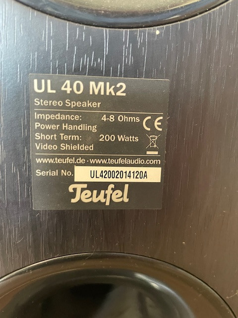 Teufel UL 40 Mk2 speakers