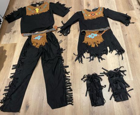 Indianen pak man en vrouw