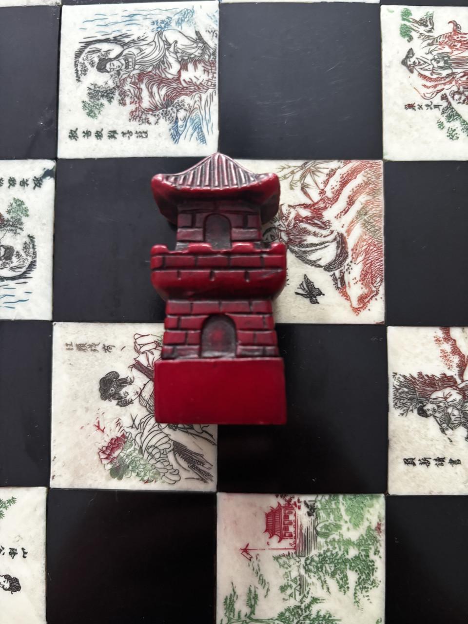 Vintage Chinees schaakbord
