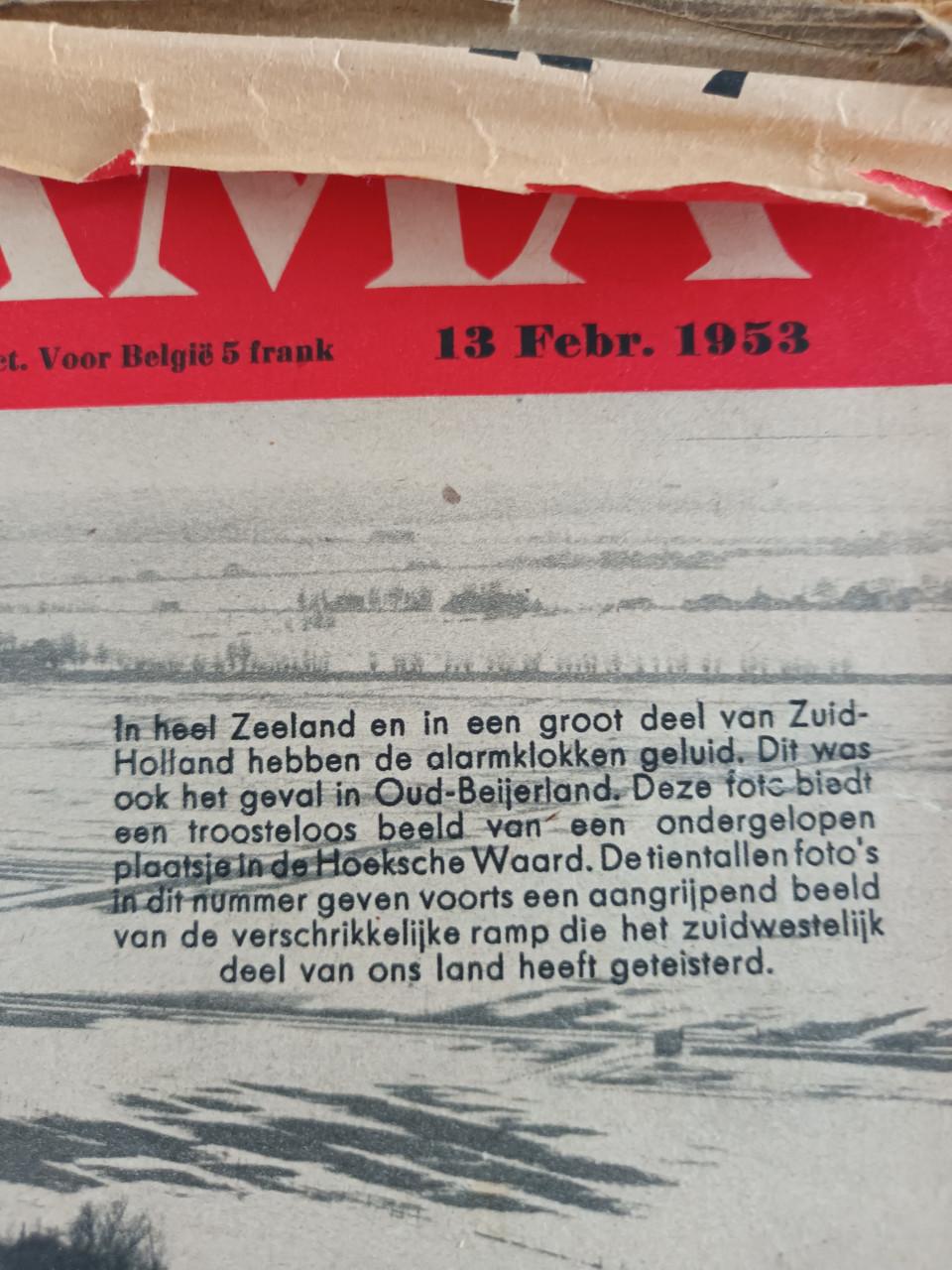 Panorama's, 2 stuks 1953 Watersnoodramp Zeeland
