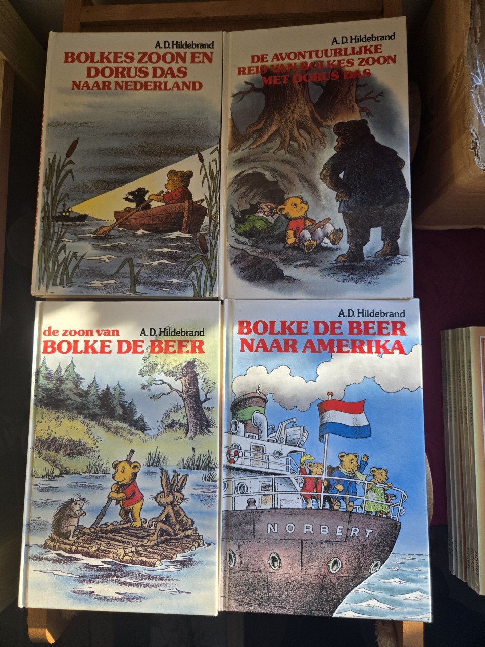 4x boekje Bolke de Beer van A.D. Hildebrand