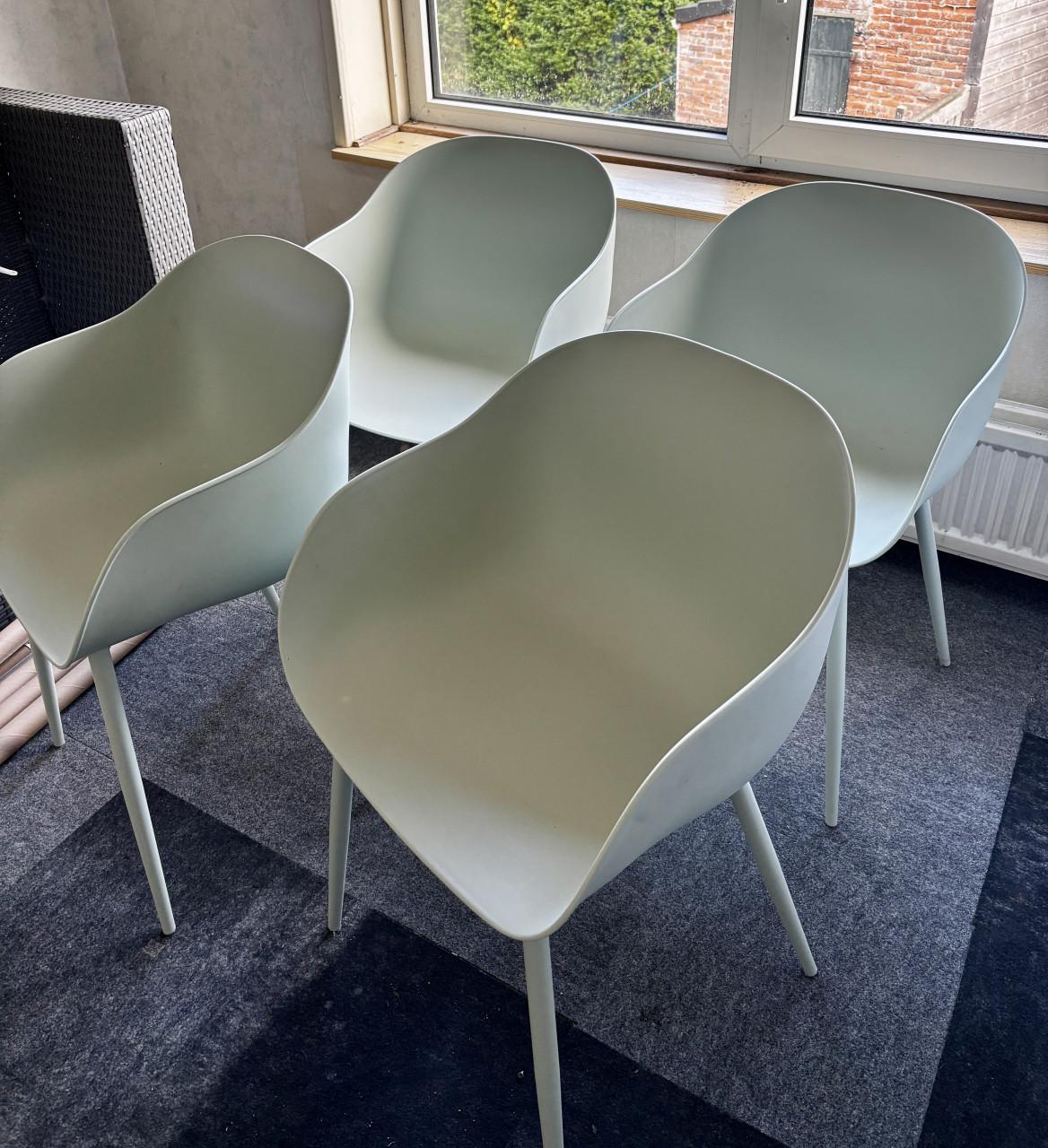 4 eetkamerstoelen van Woood