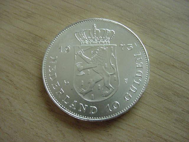 Zilveren 10 Gulden 1973  Bieden