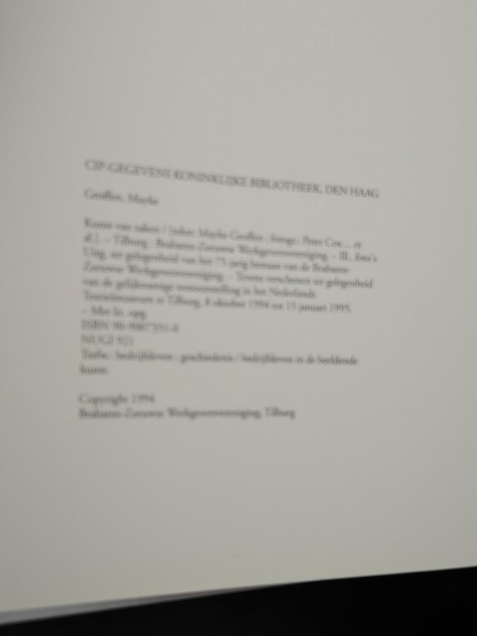 Boek:  Kunst van Zaken. Schrijver: Groffen, Mayke. Bieden mag