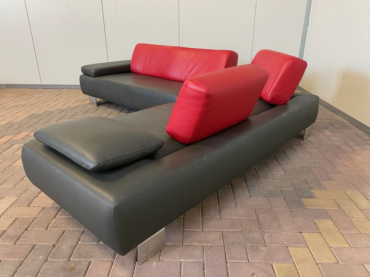 GRATIS LEVERING HEEL NL Design Montel Echt Leer Hoekbank