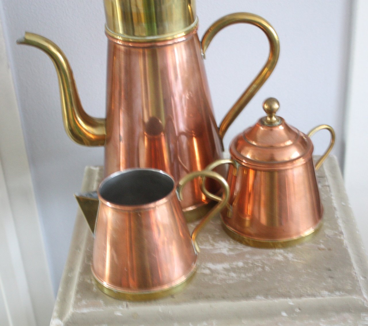 Koperen set
