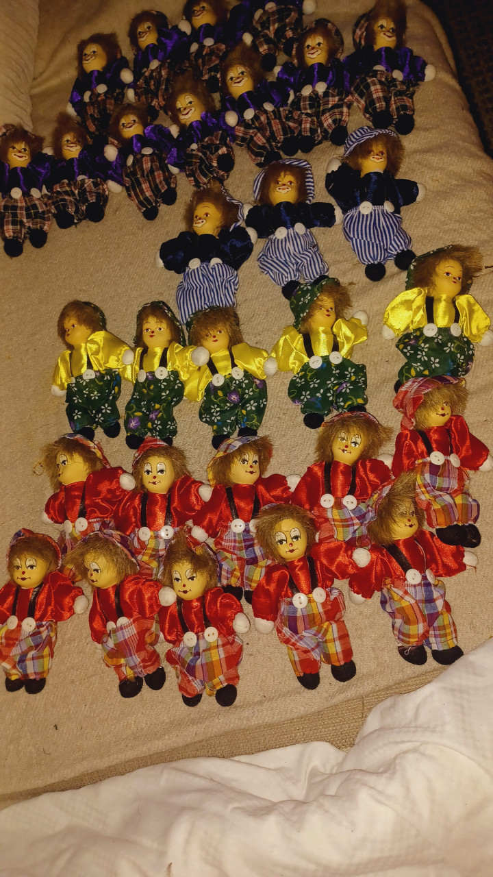 Clown poppen in nieuw staat