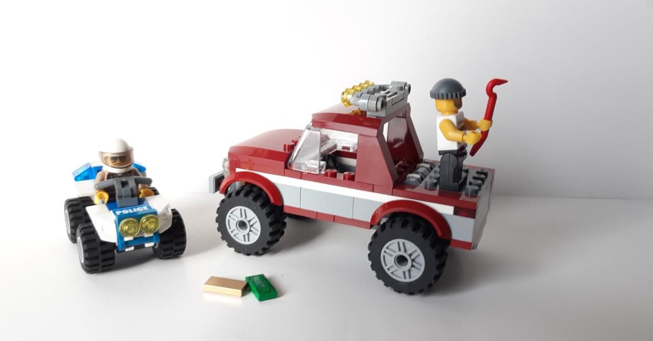 Lego City 4437: politie quad en jeep met 2 minifiguren