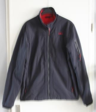 Heel donkerblauwe jas stofshell maat 52