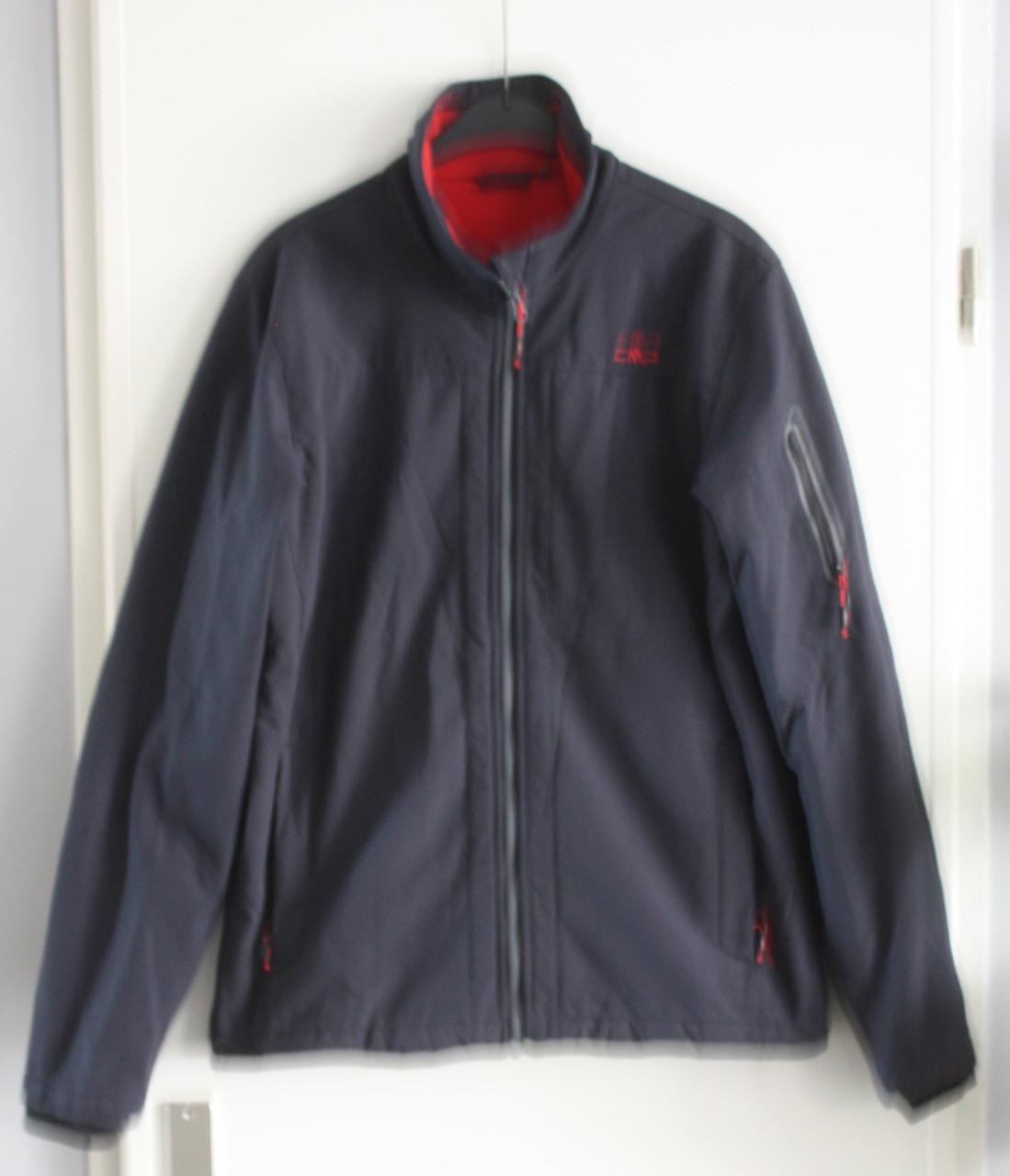 Heel donkerblauwe jas stofshell maat 52