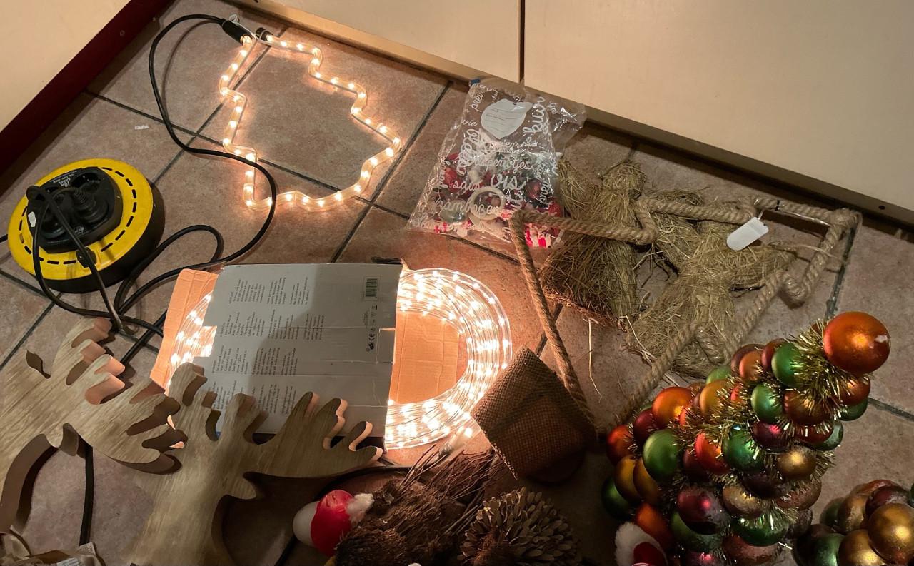Partij kerstspullen