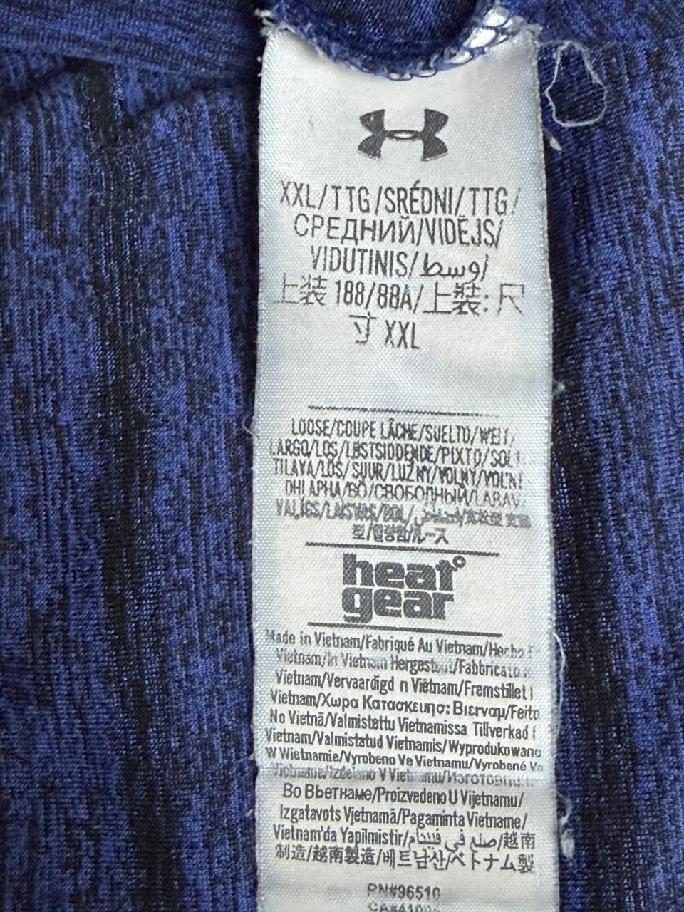 Under Armour herenshirt xxl blauw zwart