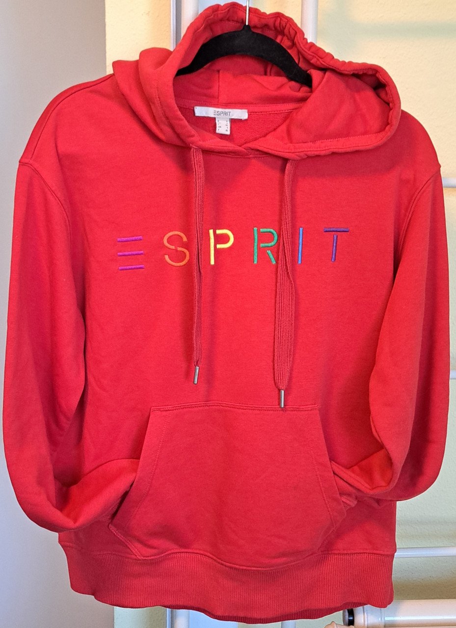 2 x Esprit Hoodie met geborduurd logo wit/rood
