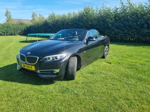 BMW 2 - serie 220i Cabriolet Zwart