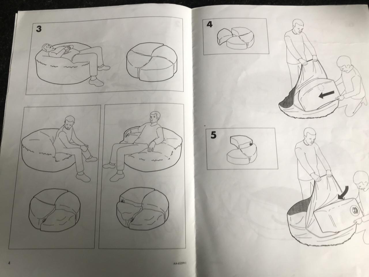 Rode grote opblaasbare poef