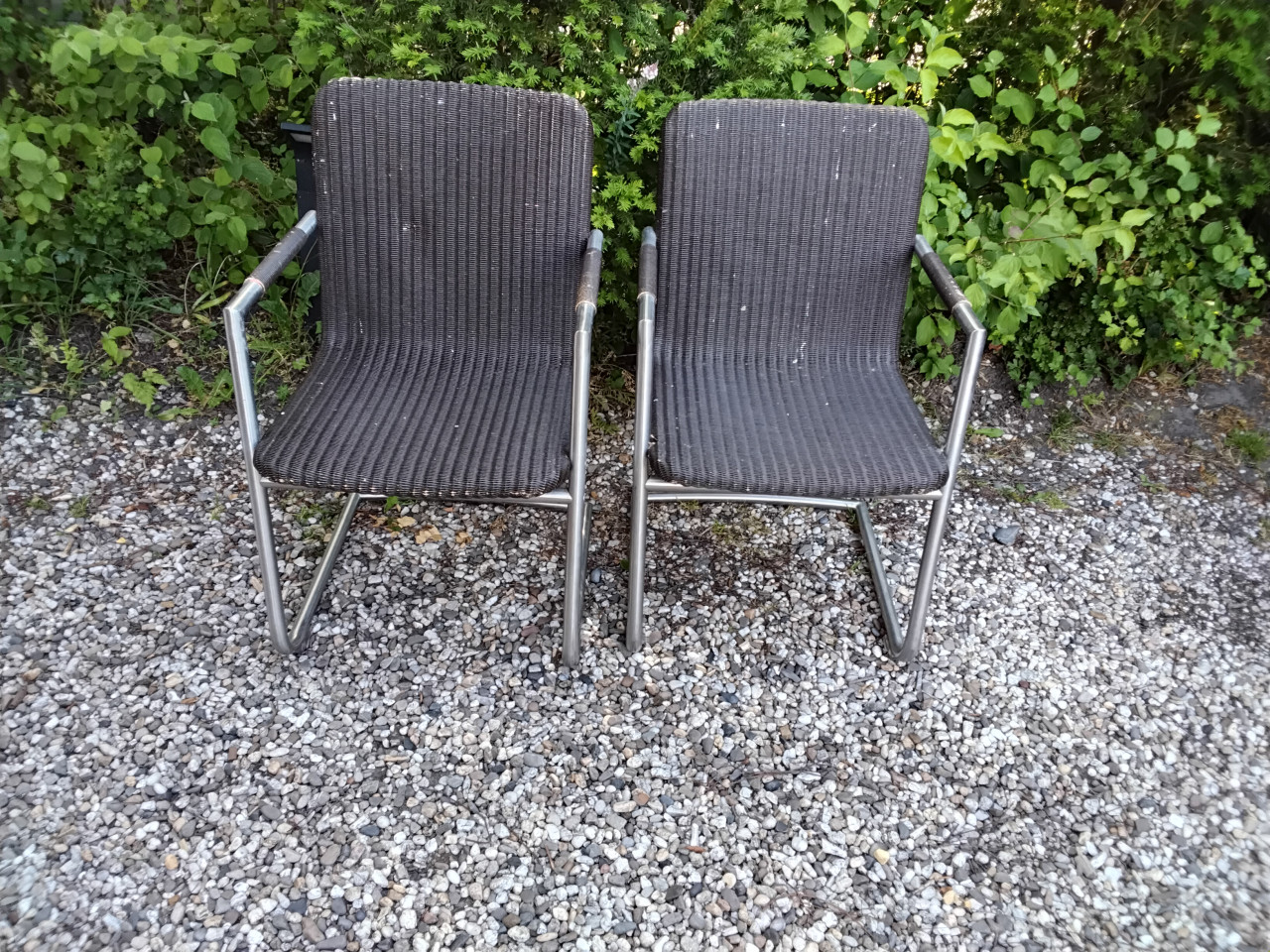4 moderne Lloyd Loom tuinstoelen