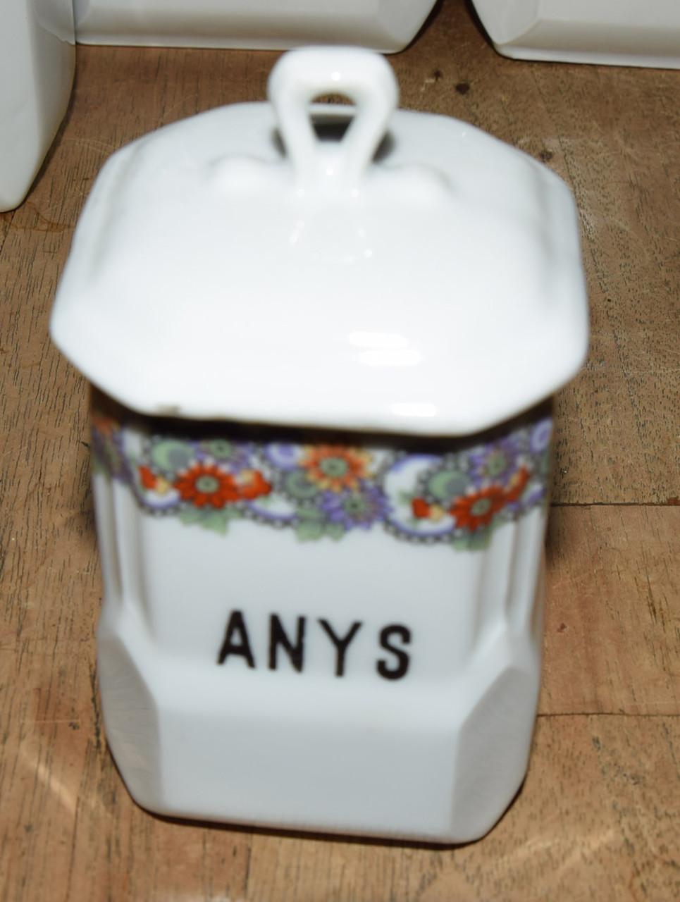 *~* Oude Voorraadpotten kruiden *~* Victoria China