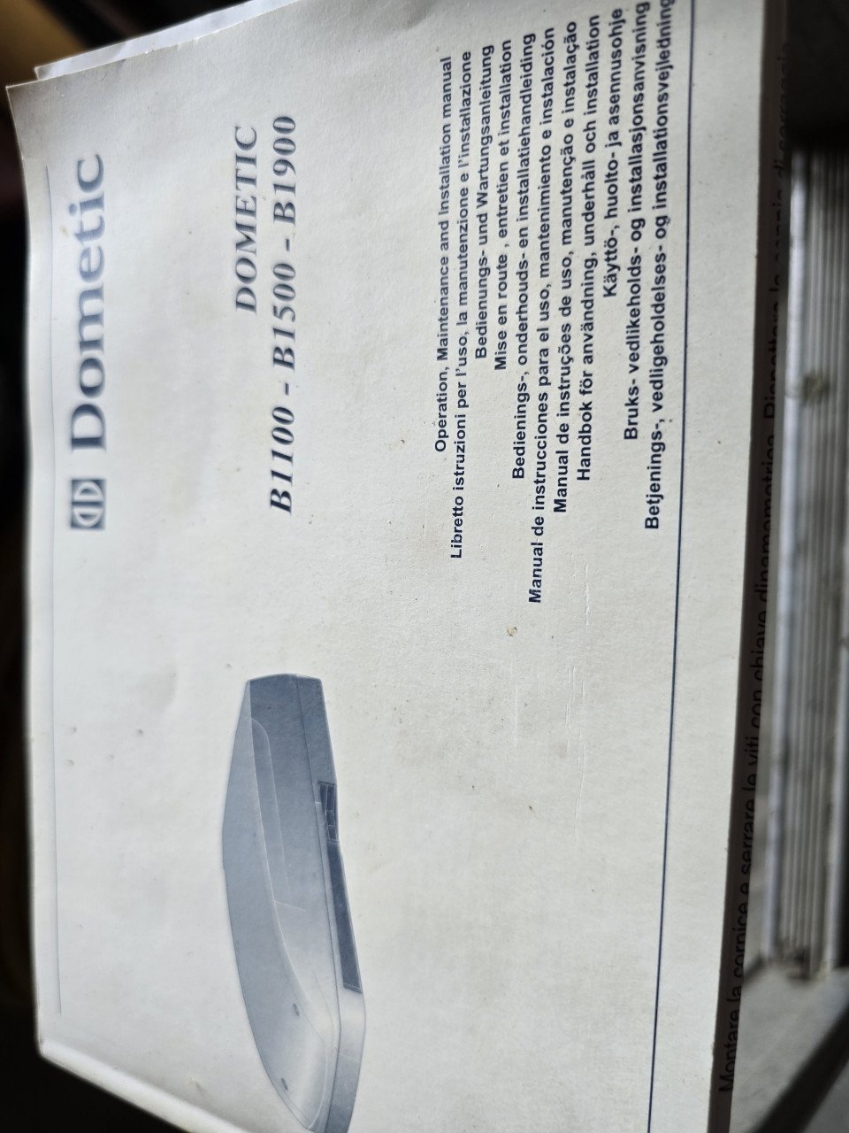 Dometic B 1500 airco met defect