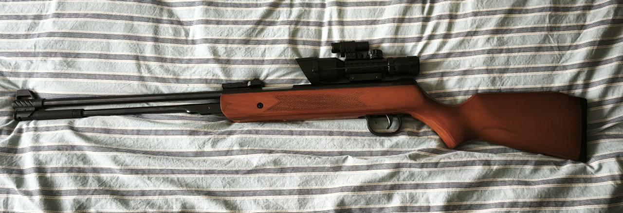 Luchtbuks 5.5 mm onderspanner te koop