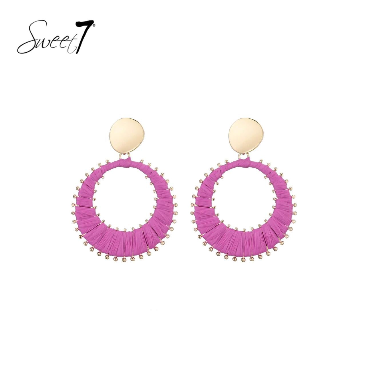 Oorbellen met trendy roze design en elegante goudkleurige afwerking