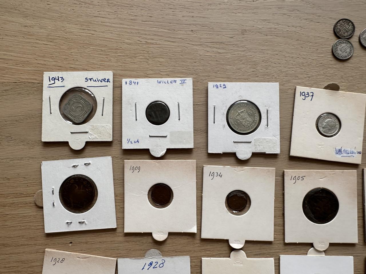 Diverse kleine zilveren munten (mag weg voor zilverprijs!)