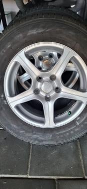 4 stuks velgen+Banden