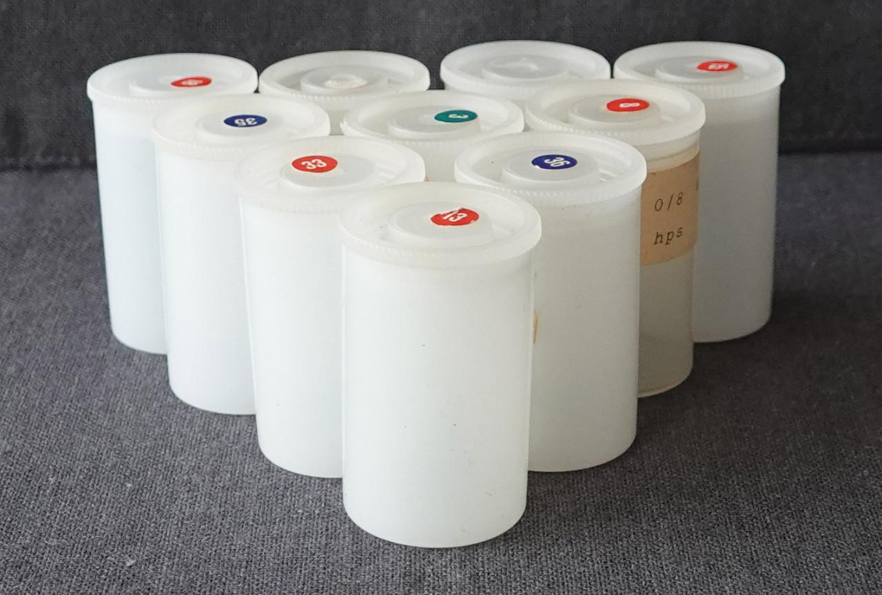 Originele fotorolletjes containers voor oa geocache, kralen