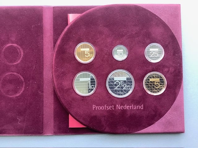 Nederland, Proofsets 1996 t/m 2001 in cassette.