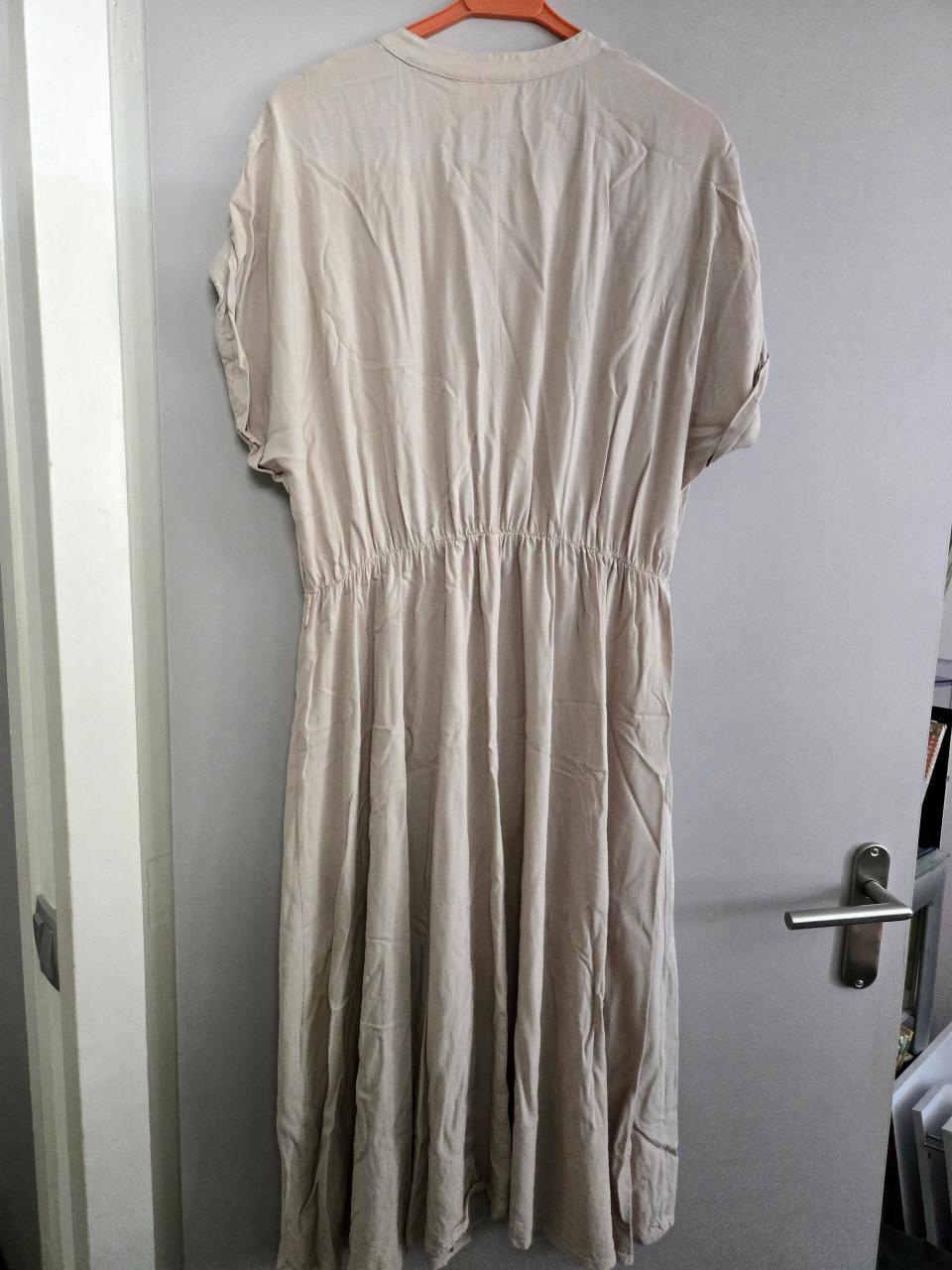 Beige overhemd-jurk van het merk Bodyflirt-Bonprix, Maat 48