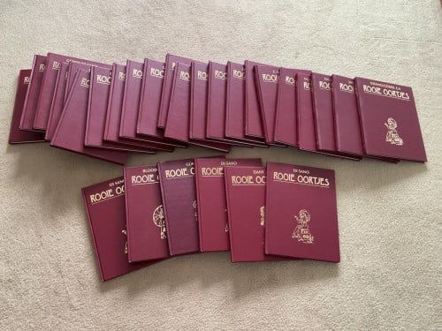Rooie Oortjes Stripboeken gebonden 28 delen