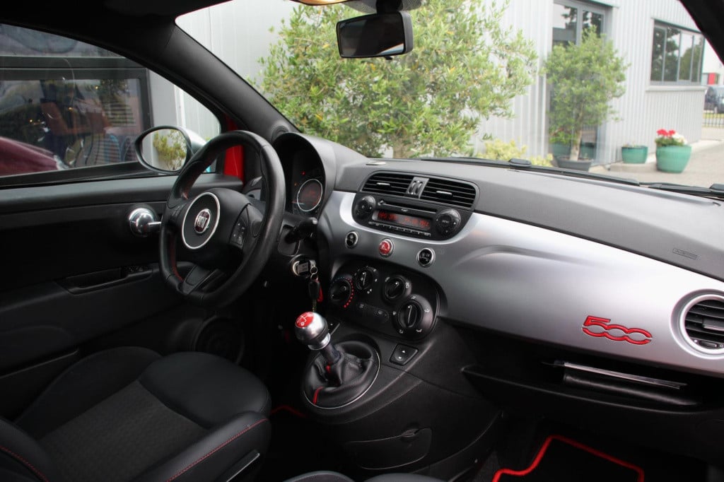 Fiat 500 1.2 500s - leder/alcantara - sport - h&r - aux/usb - nieuwe koppel