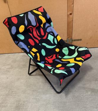 Pop Art Opvouwbare Loungestoel Jaren 90 Vintage