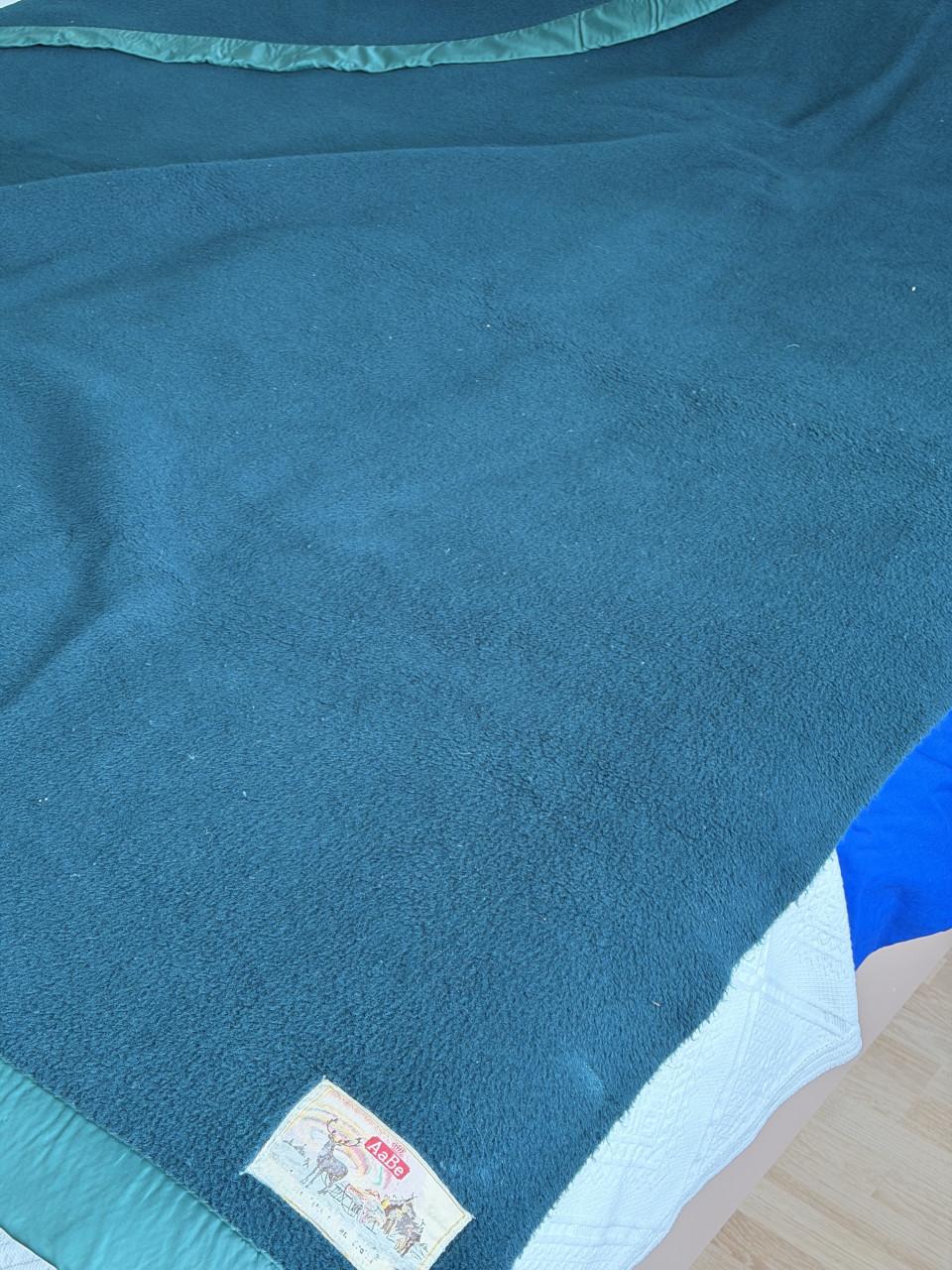 AaBe dralon deken mosgroen 2.20 x 2.20