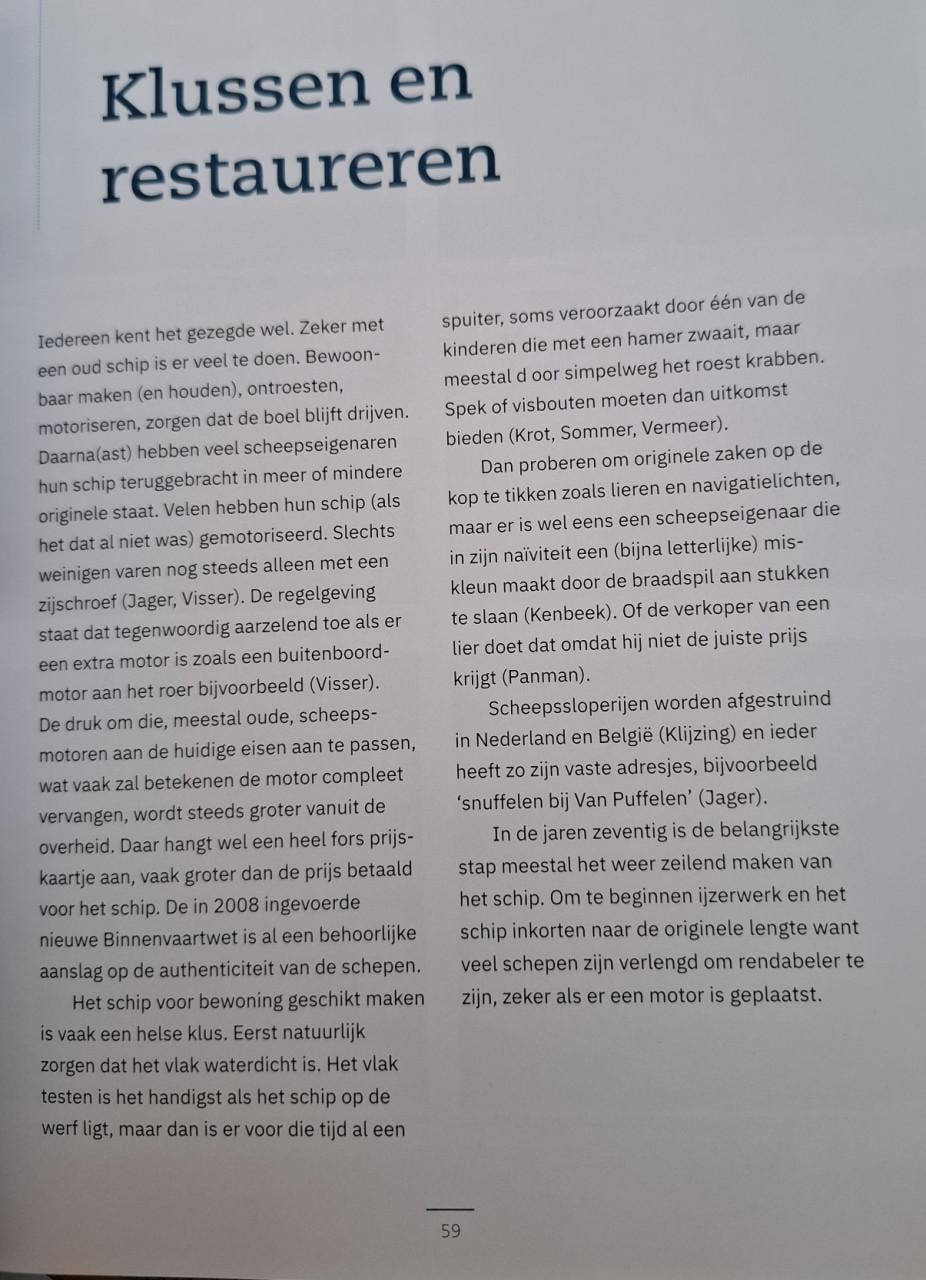 's Zomers geen spinazie / Erfgoedpioniers, hoeders historische binnenvaart