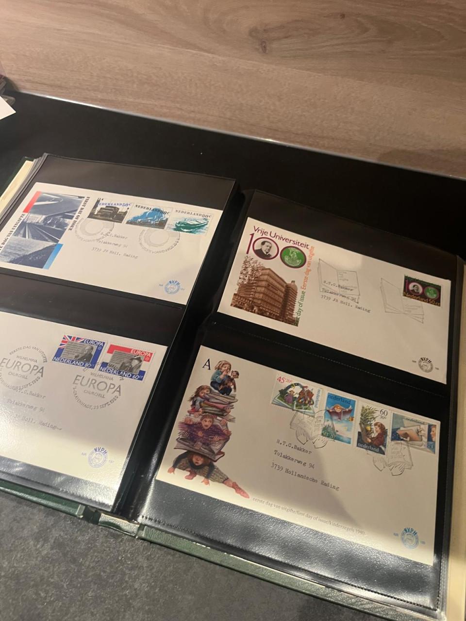 Album met FDC's Nederland waaronder oude enveloppen