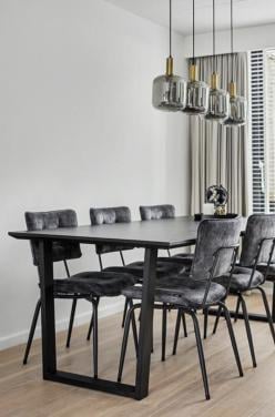 Luxe eettafel met stalen U-poten | 220 x 100 cm |