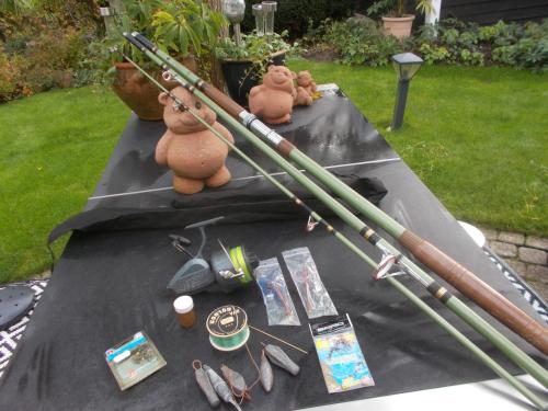 Complete  strand / zeehengelset in uitstekende staat