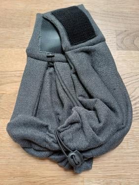Nieuw: HONDen oorwarmer/band donkergrijs, maat L