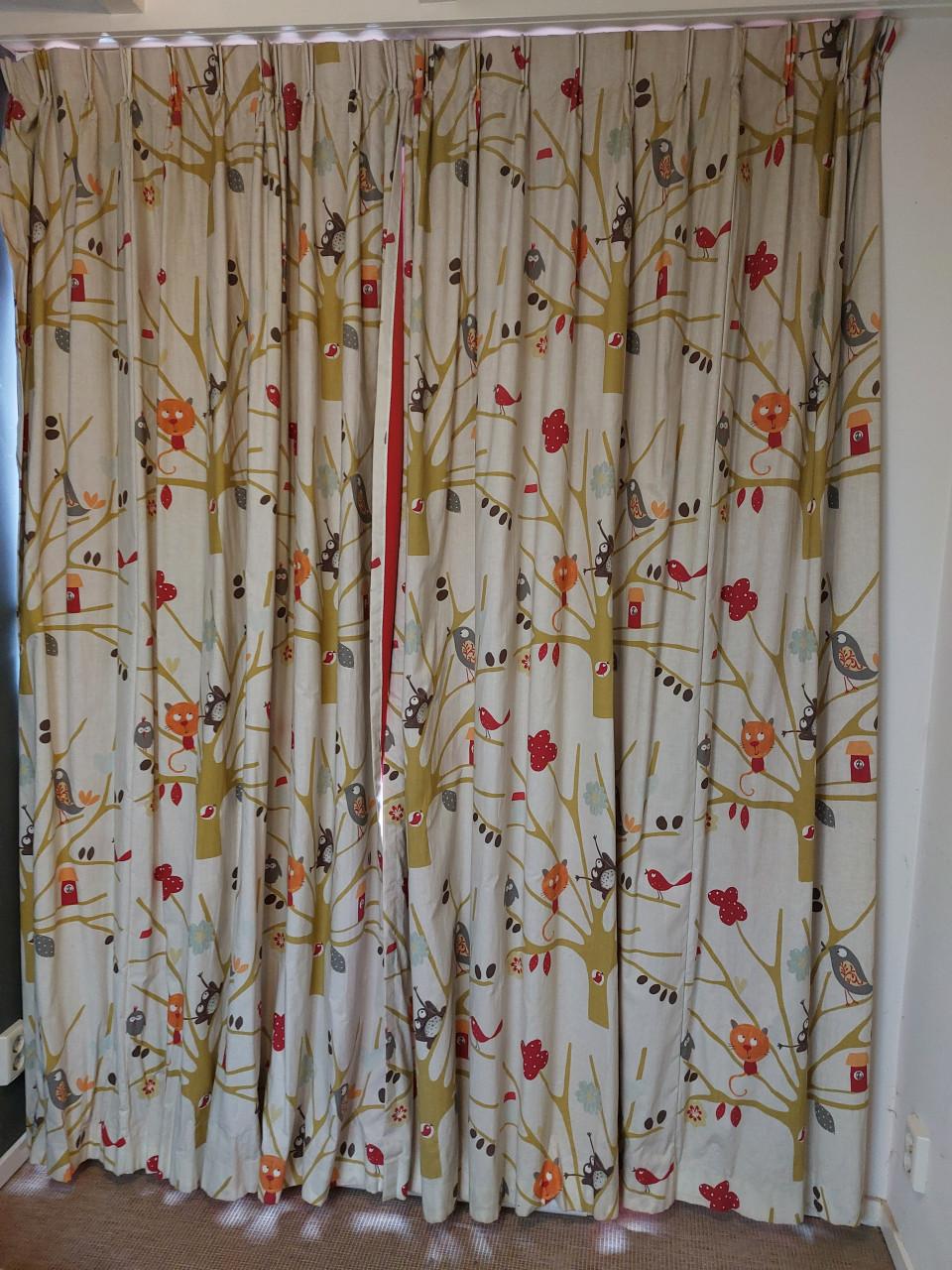 Gordijnen kinderkamer 2.00m breed x 2.40m hoog