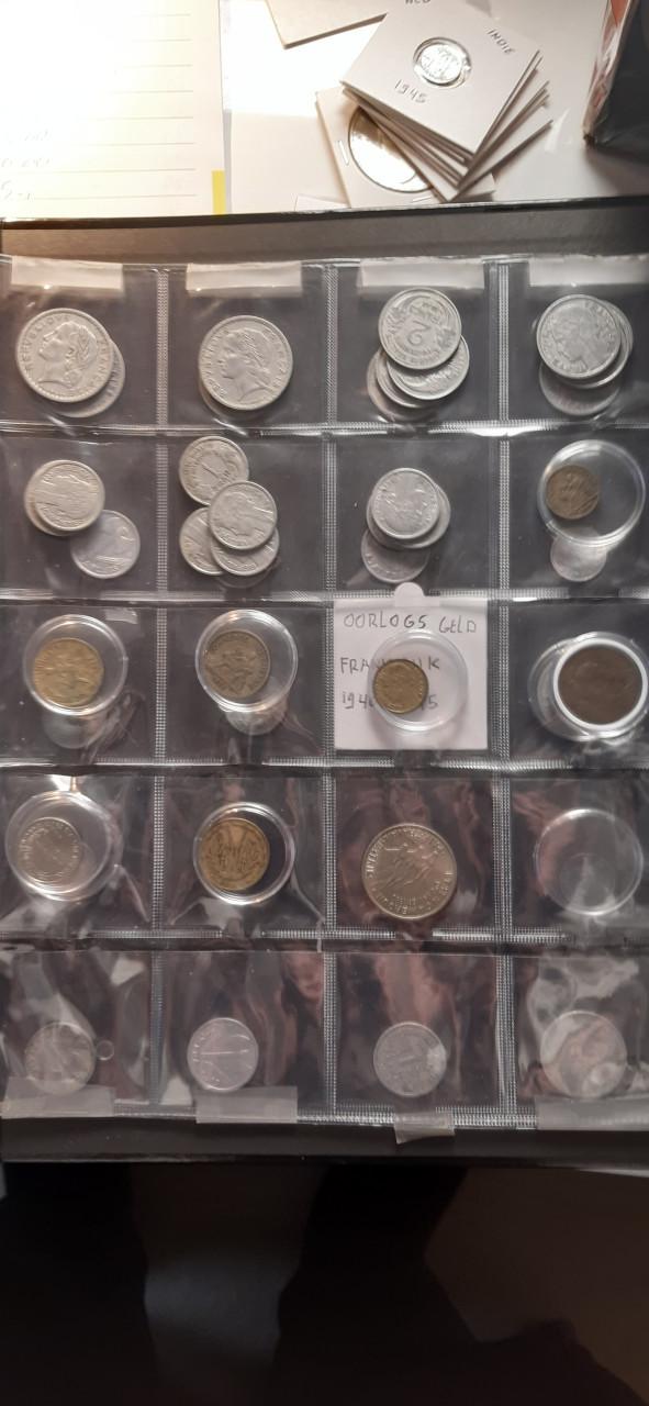 Map met oude munten buitenland