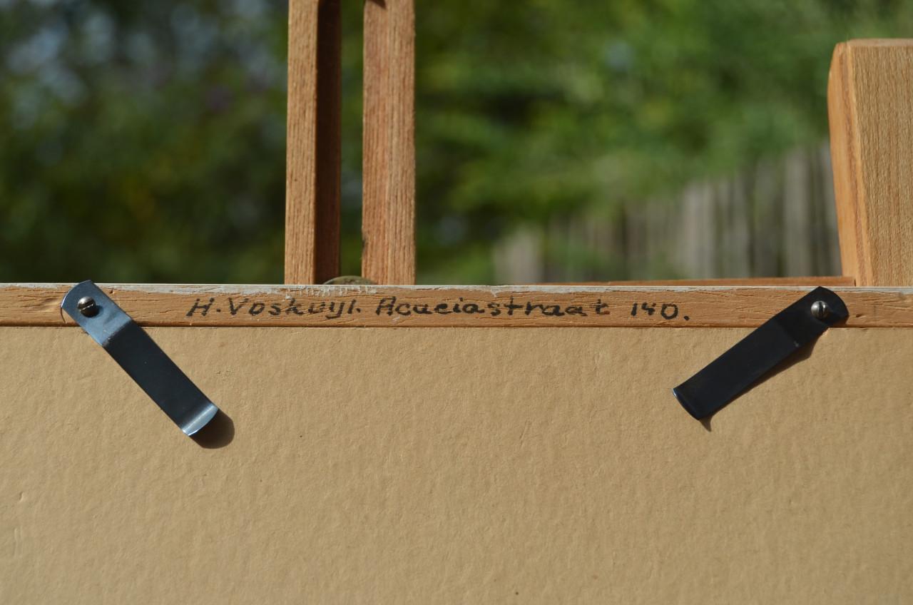 10 x Hendrik Voskuijl (1893 - 1980) potloodtek. bomen (2) o.a. Ommen