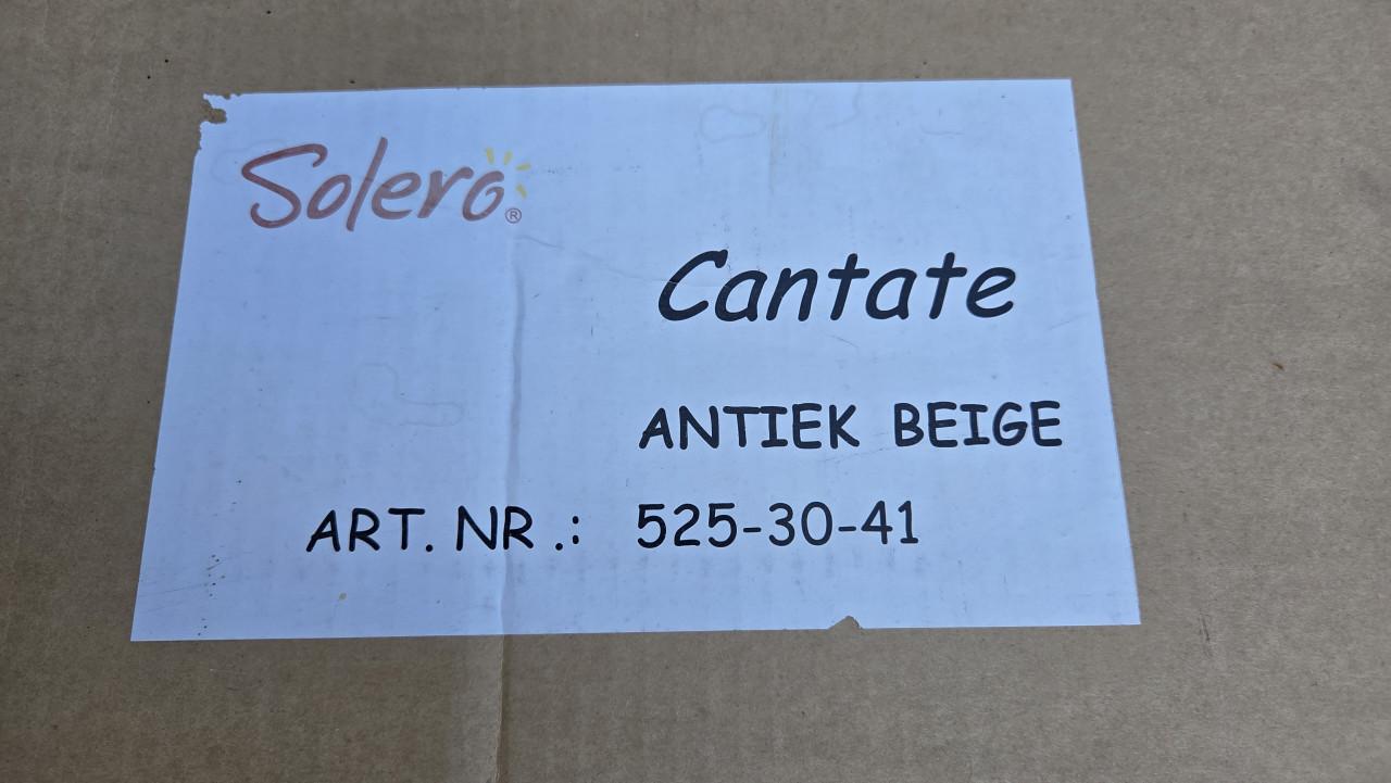 Solero Cantate Zweefparasol Antiek Beige met Verlichting