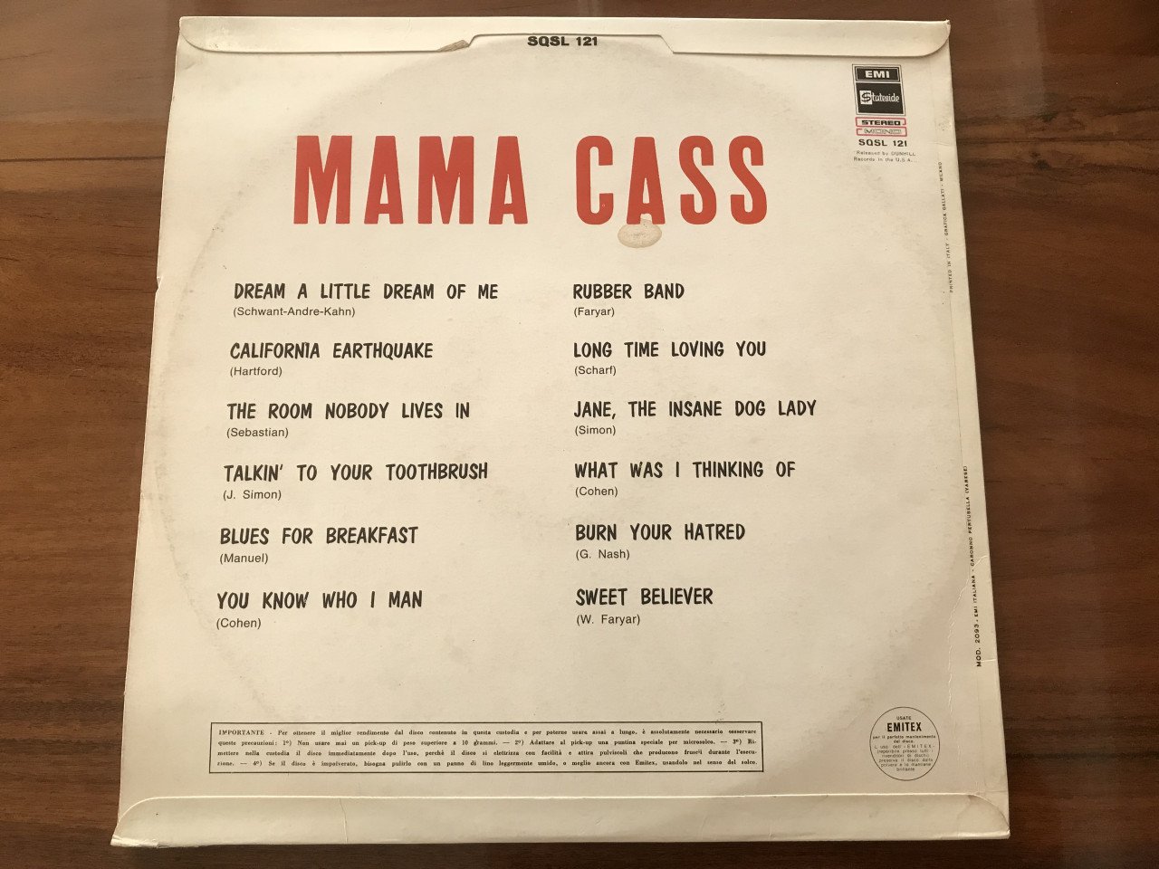 Lp Mama Cass