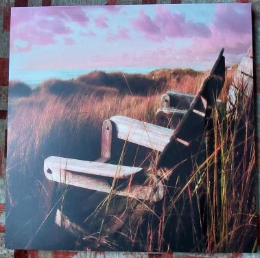 Mooie Zeeuwse foto op hout voor binnen aan de muur 60x60 cm.