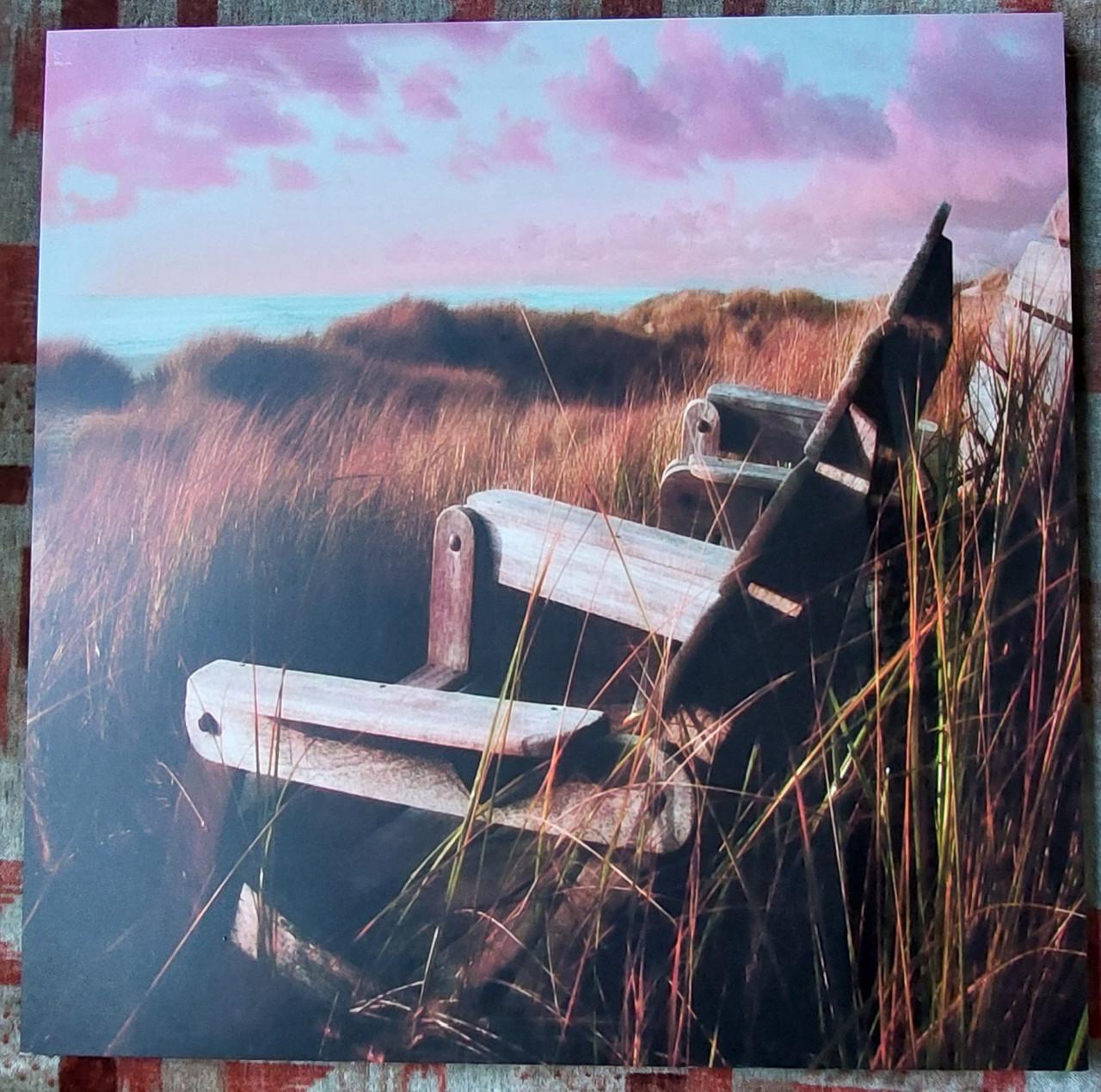 Mooie Zeeuwse foto op hout voor binnen aan de muur 60x60 cm.