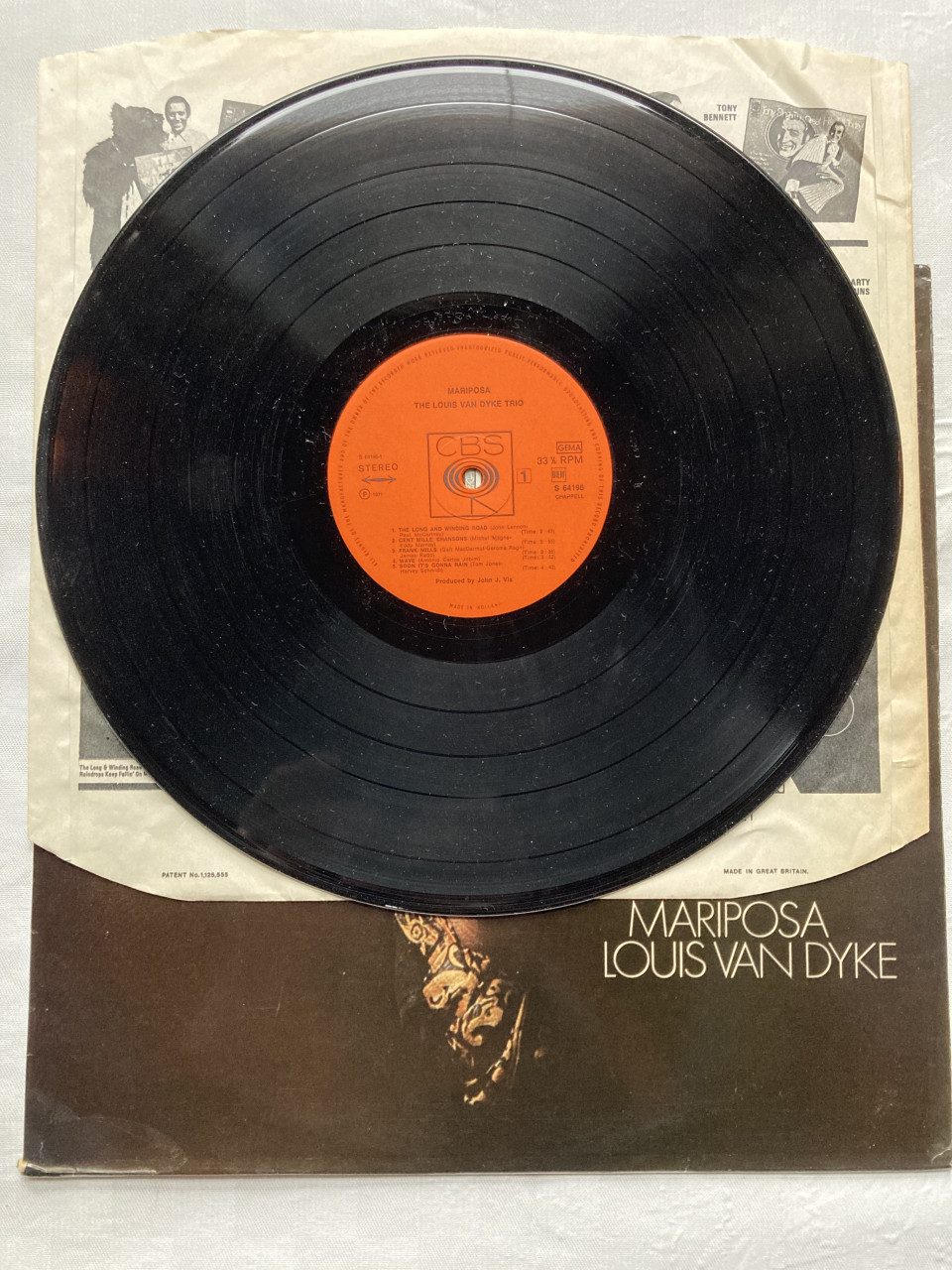LP Trio Louis van Dijk Mariposa S 64196 CBS