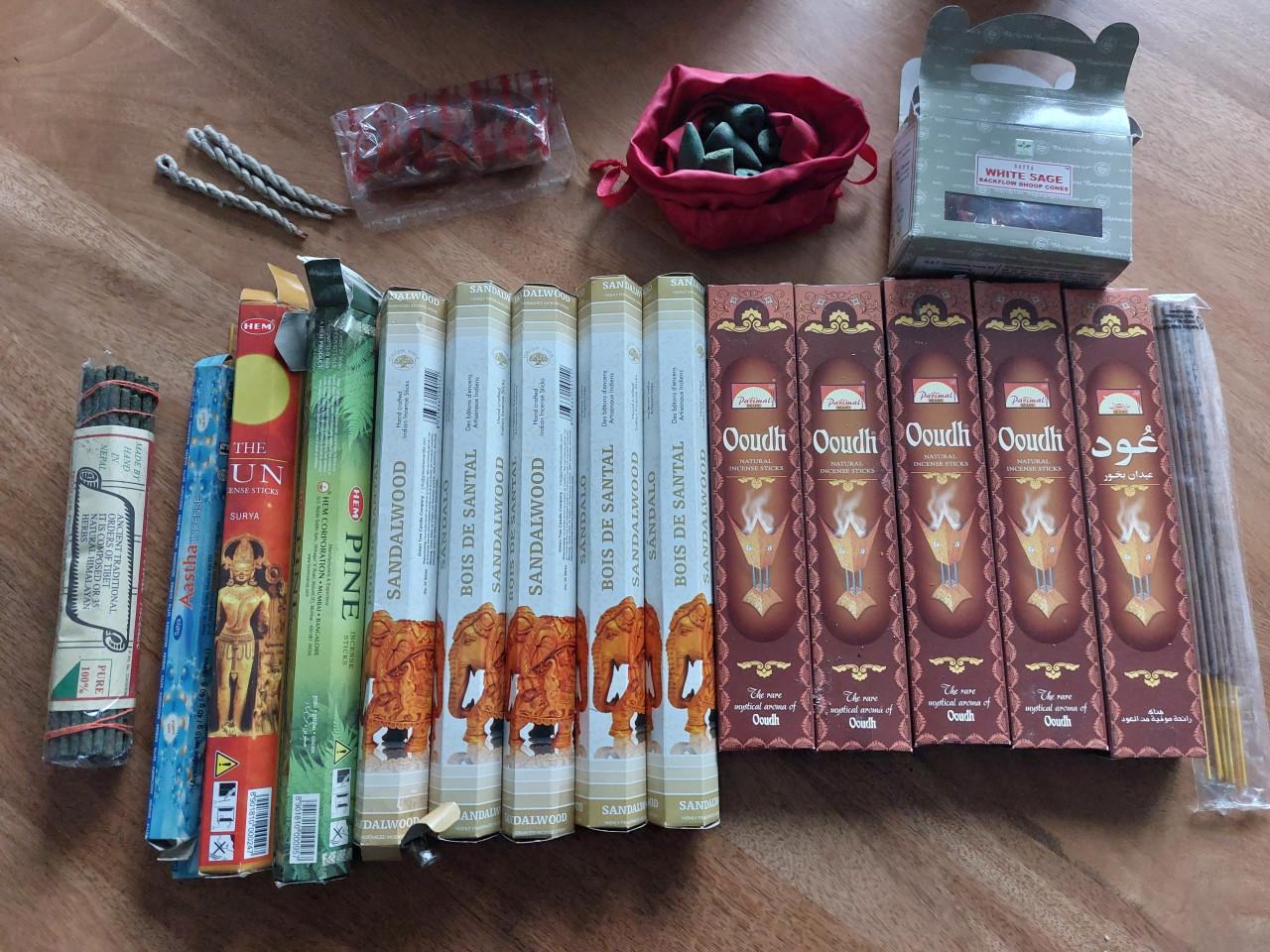 Wierook diverse soorten