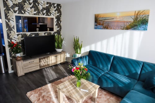 Hoekbank velvet in nieuw staat